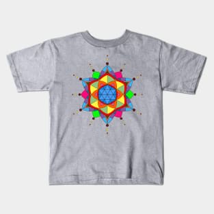 Sacred Geometry Mandala Art Kids T-Shirt